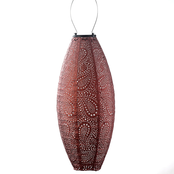 Lumiz Solar Lampion - Long Ovaal 20cm Paisley (koper)