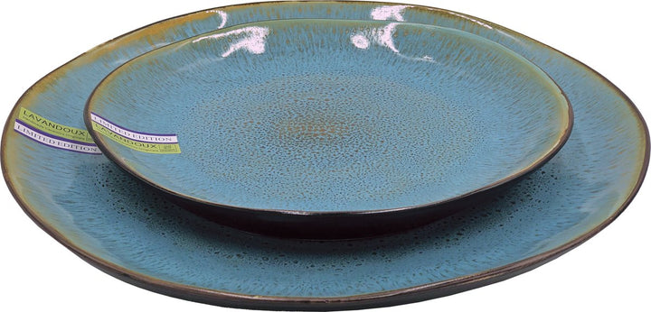 Lavandoux - Dinerbord - Reactief Glazuur - Ø 27 cm - Blauw - Set van 4