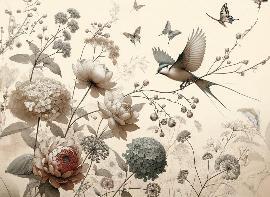 Pale Blossom - Mint by Michelle decoupage papier A1