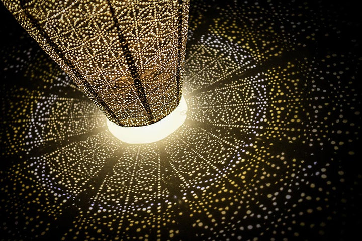 Lumiz Solar Lampion - Diamond 28cm Ikat (Taupe)