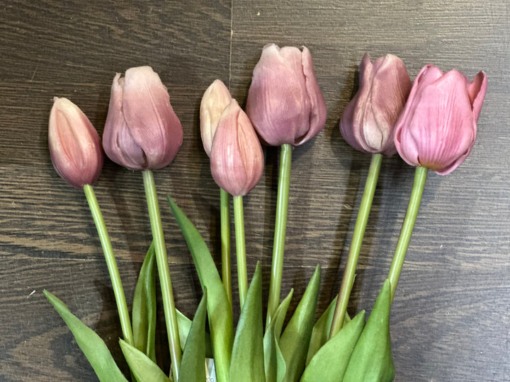 Tulpen bos (7 tulpen) - Real Touch - diverse kleuren