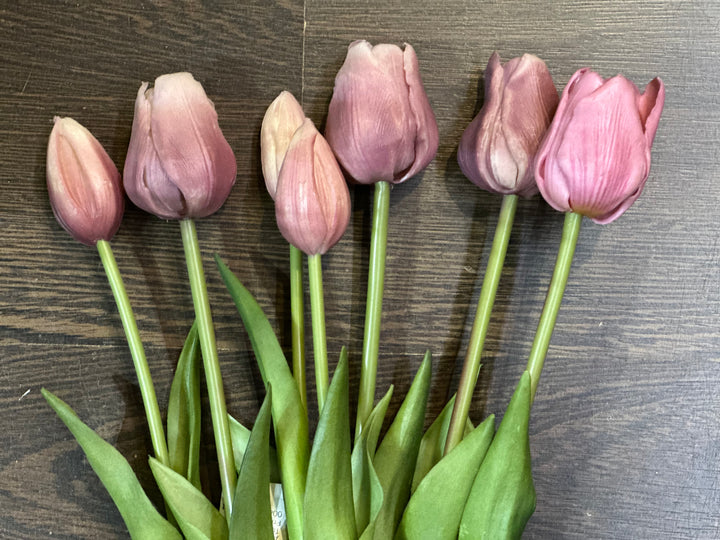 Tulpen bos (7 tulpen) - Real Touch - diverse kleuren