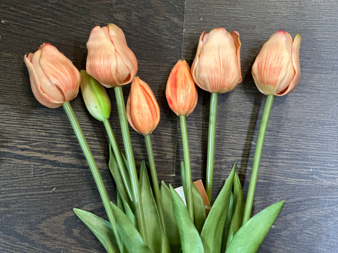 Tulpen bos (7 tulpen) - Real Touch - diverse kleuren