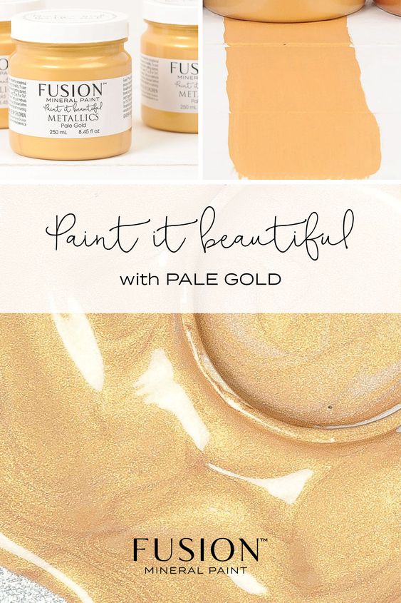 Fusion Mineral Paint Metallics - PALE GOLD