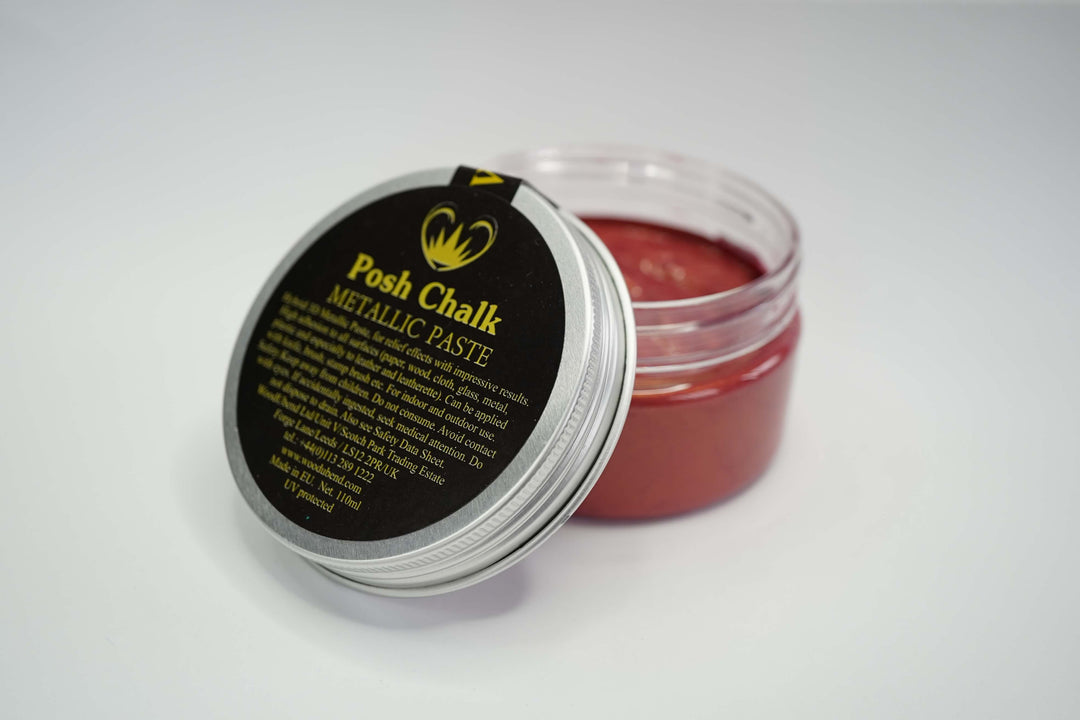 Posh Chalk METALLIC paste - Red Alizarin 110ml