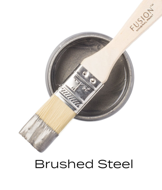 Fusion Mineral Paint Metallics - BRUSHED STEEL