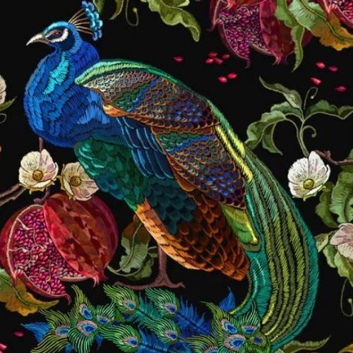 Peacock - Mint by Michelle decoupage papier A3