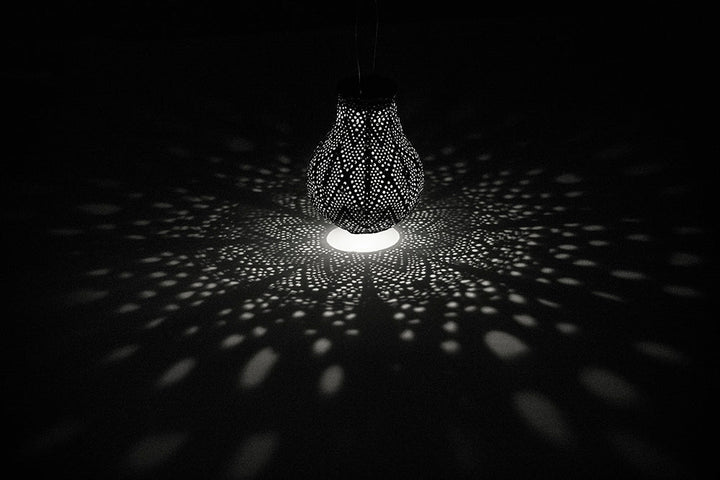 Lumiz Solar Lampion - Diamond 28cm Ikat (Taupe)