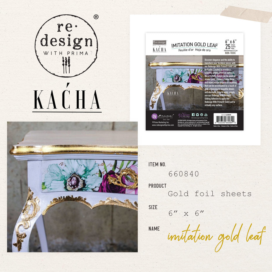 Redesign with Prima Blad goud, design by Kacha