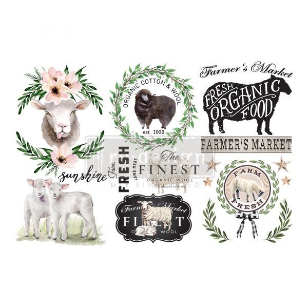 Mini transfer "Sweet Lamb" by Redesign with Prima