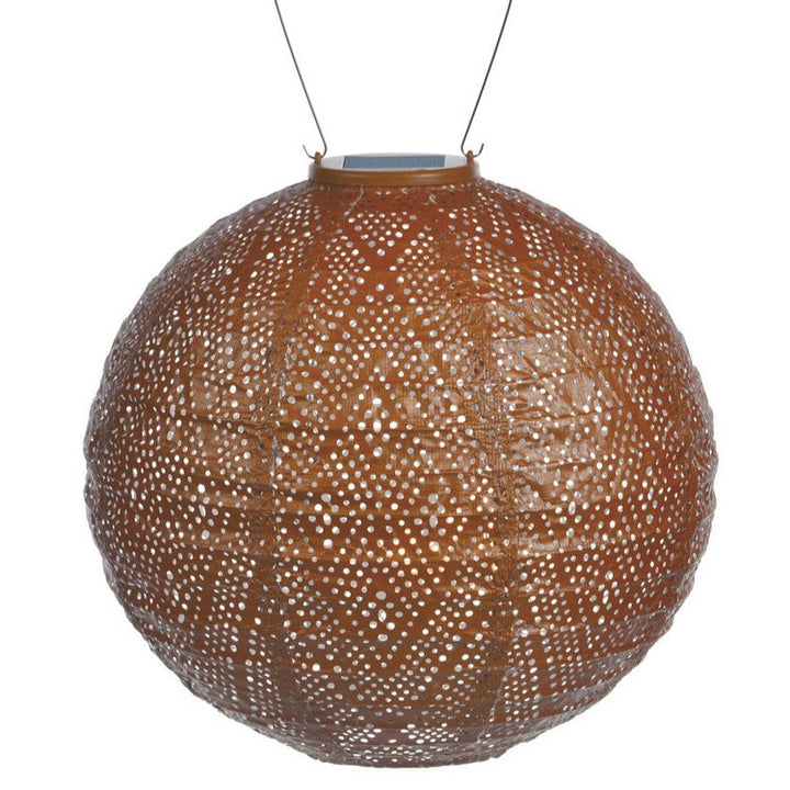 Lumiz Solar Lampion - Round 30cm Ikat (Koper)