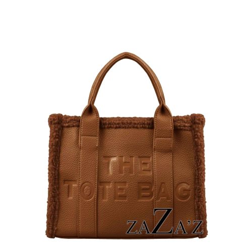 The TOTE BAG - teddy rand - in 2 kleuren - Zaza's