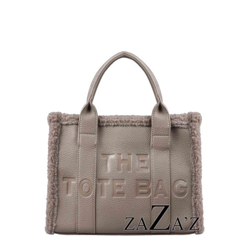 The TOTE BAG - teddy rand - in 2 kleuren - Zaza's