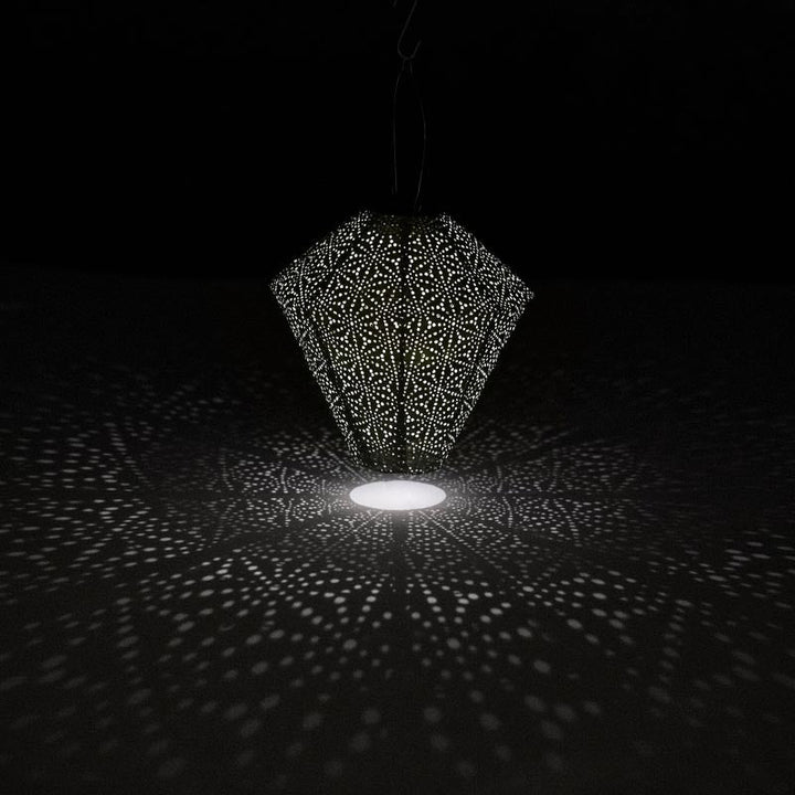 Lumiz Solar Lampion - Diamond 28cm Sashiko (Goud)