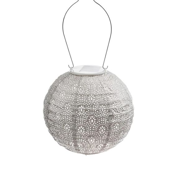 Lumiz Solar Lampion - Round 20cm Spectare (Licht Taupe)